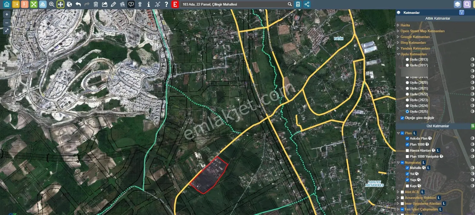 Çilingir Yenişehir İmar Planları İçerisinde Satılık 2080 M2 — fotoğraf 4
