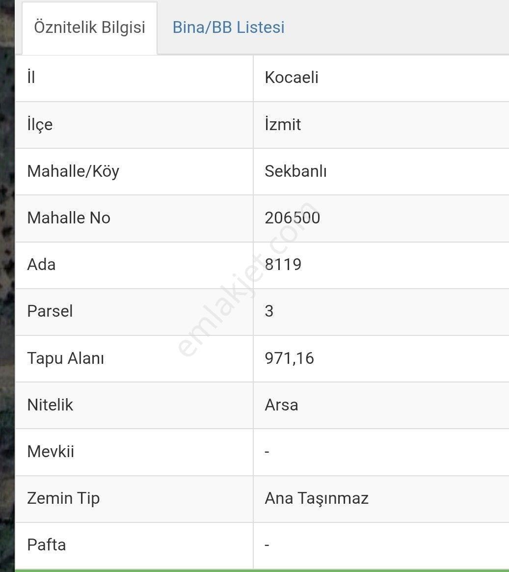 Kocaeli / İzmit / Sekbanlı'da 971 M² 5 Kat Konut İmarlı Arsa — fotoğraf 7