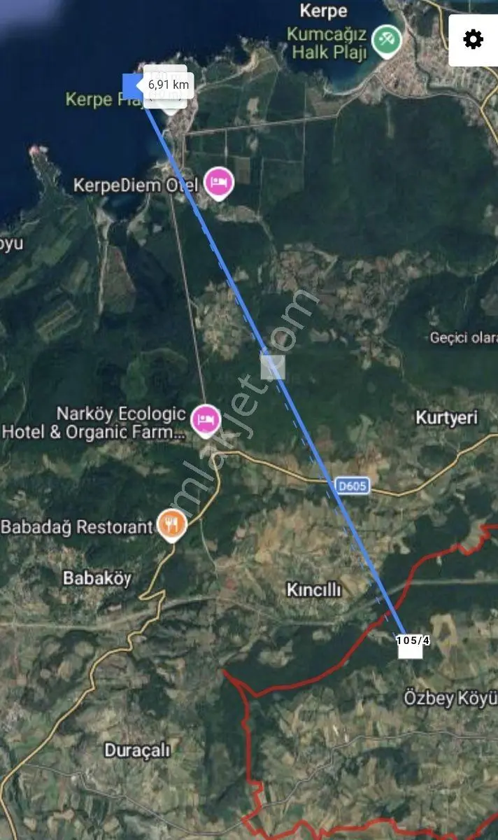 Kocaeli / Kandıra / Özbeyde 5.495 M² Satılık Tarla — fotoğraf 4