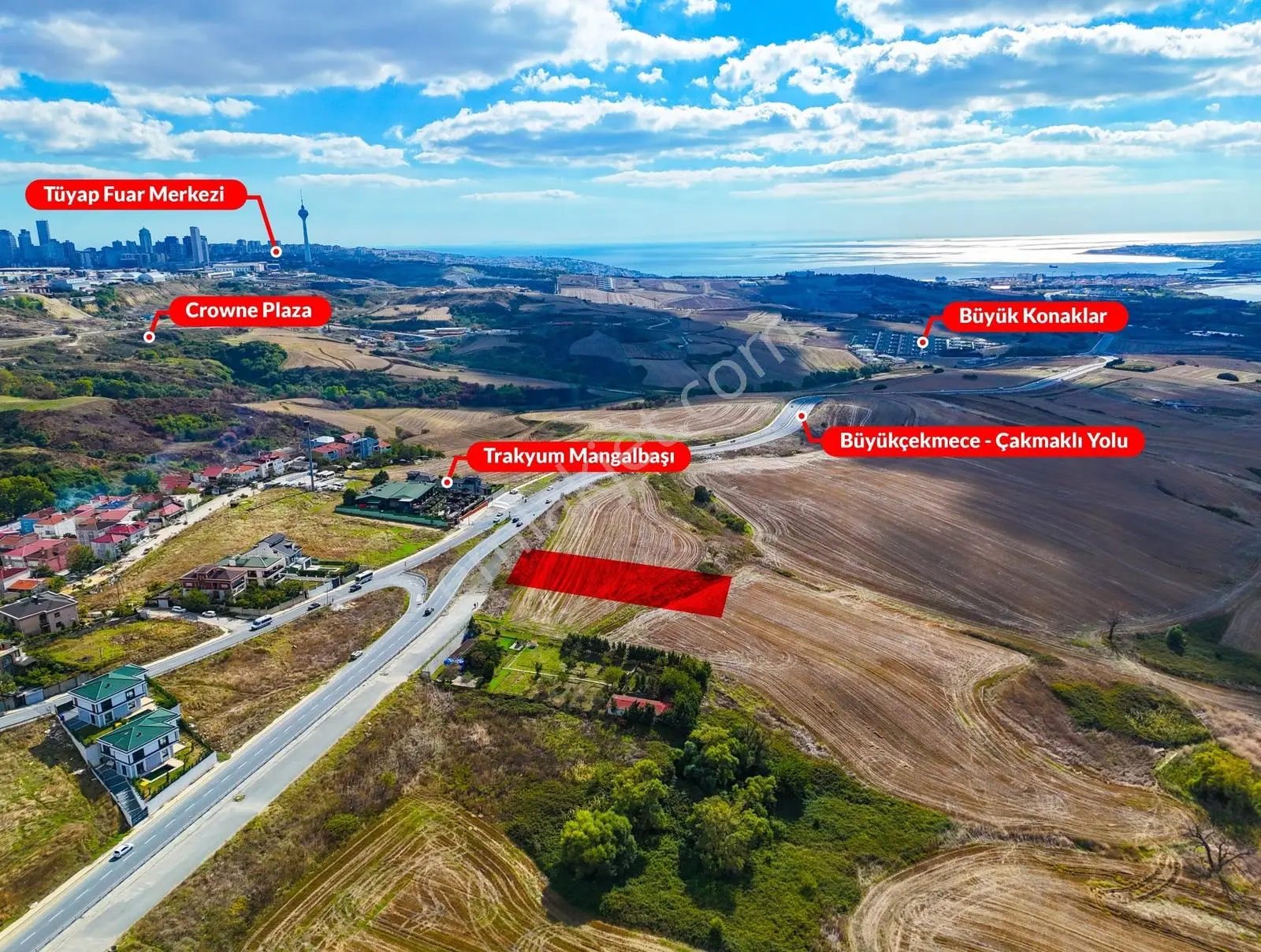 Büyükçekmece'de Göl Manzaralı 2.500 M² İmarlı Arsa — fotoğraf 13