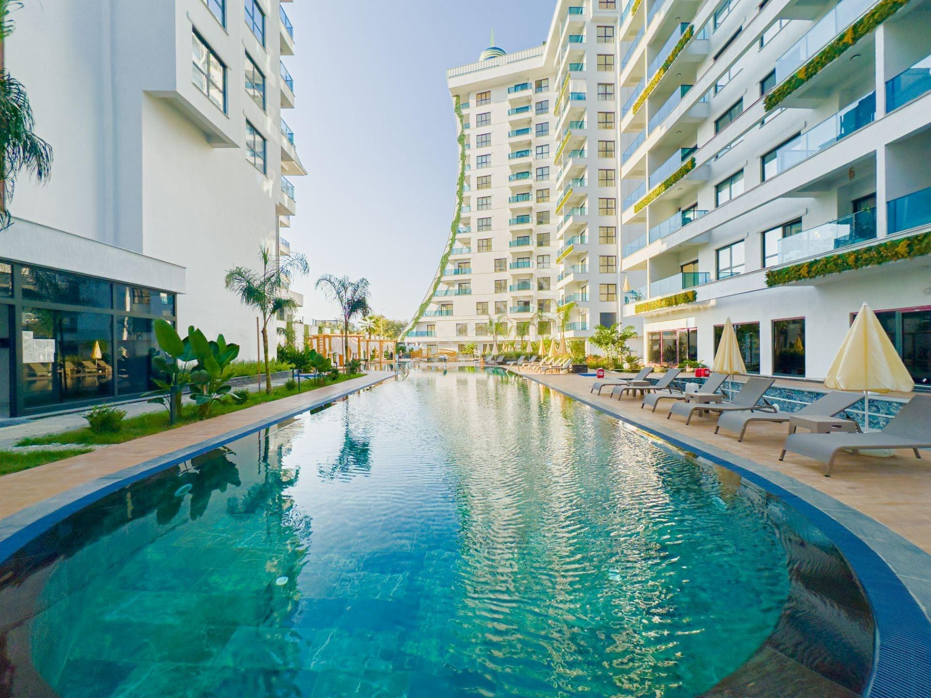 Alanya Mahmutlarda Lüks Ve Konforlu Site İcerisinde Boş Sıfır 1+1 Daire — fotoğraf 20