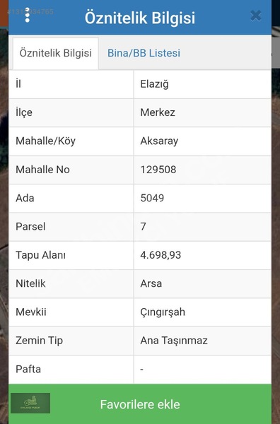 Emlakcı Yusuf Dan Elazığ Aksaray Mahallesi 4699m² Satılık Arsa — fotoğraf 13