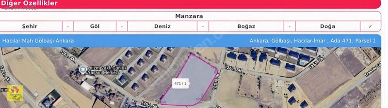 İncek Hacılarda 13.050 M2 Köşe Konumda Satılık Villa Arsası — fotoğraf 3