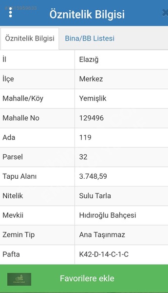 Emlakcı Yusuf Dan Elaziğ Yemişlik'te 3748m² Satılık Tarla — fotoğraf 3