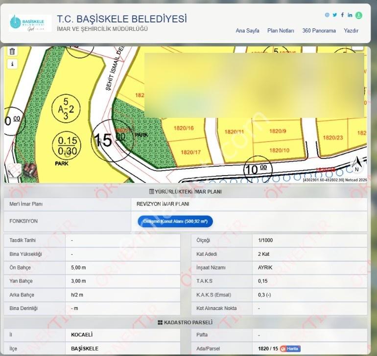 Remaxtan Satılık Bahçecikte Deniz Manzaralı İmarlı Arsa