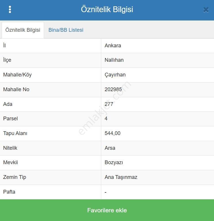 Çayırhan Mah. Göle Yürüme Mesafesinde Satılık Arsa