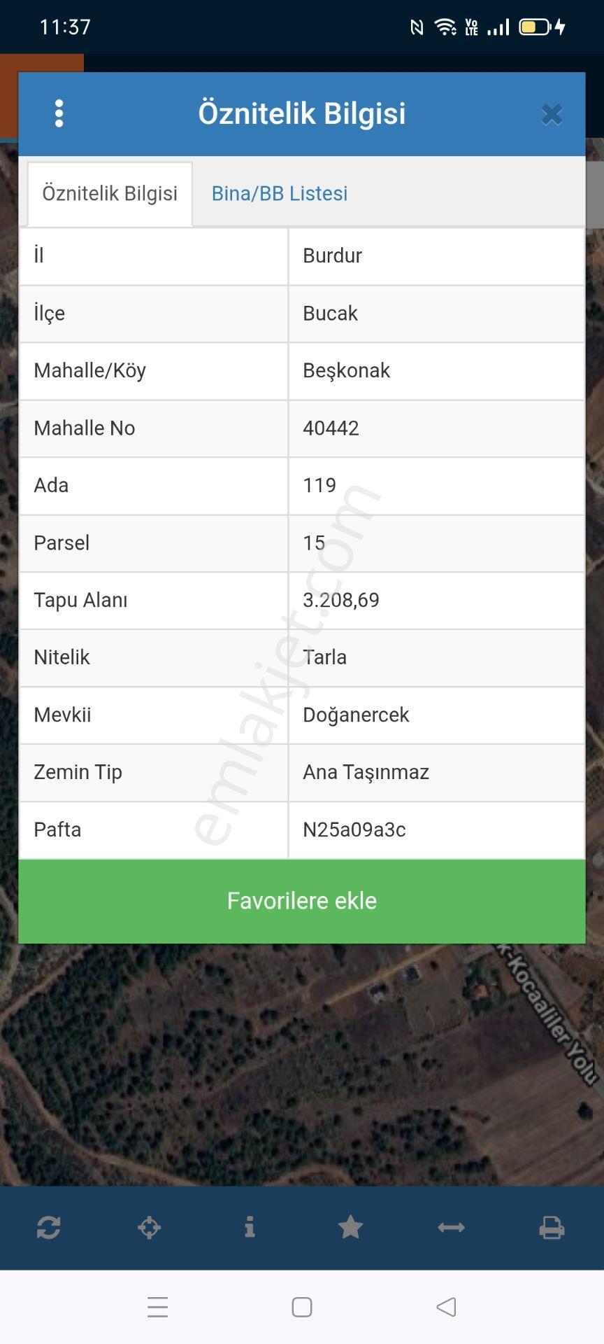 Bucak Beşkonakda Tek Tapu Tarla — fotoğraf 3