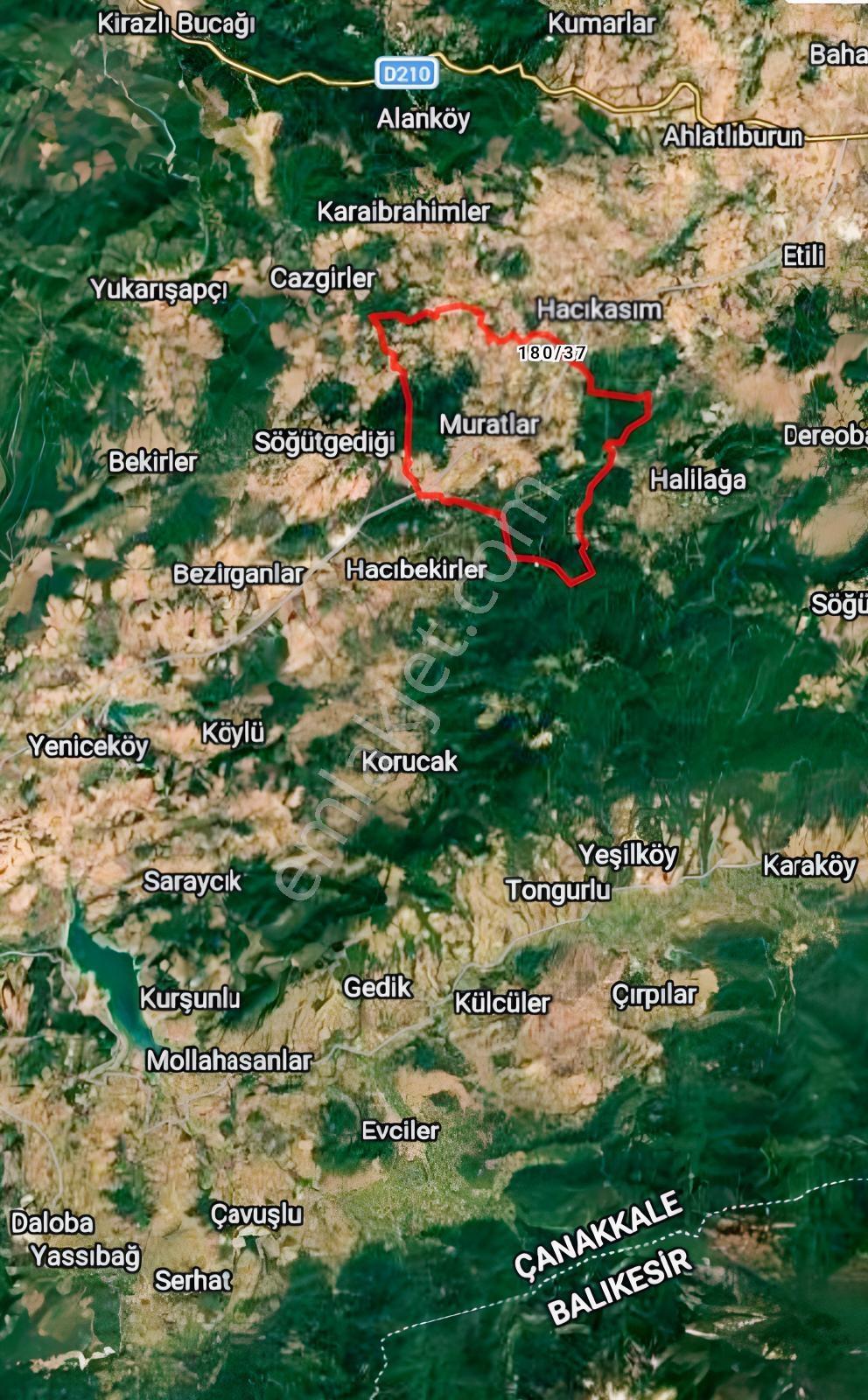 Bayramiç Muratlar Köyü'nde Yola Yakın 13.500 M2 Satılık Tarla — fotoğraf 2