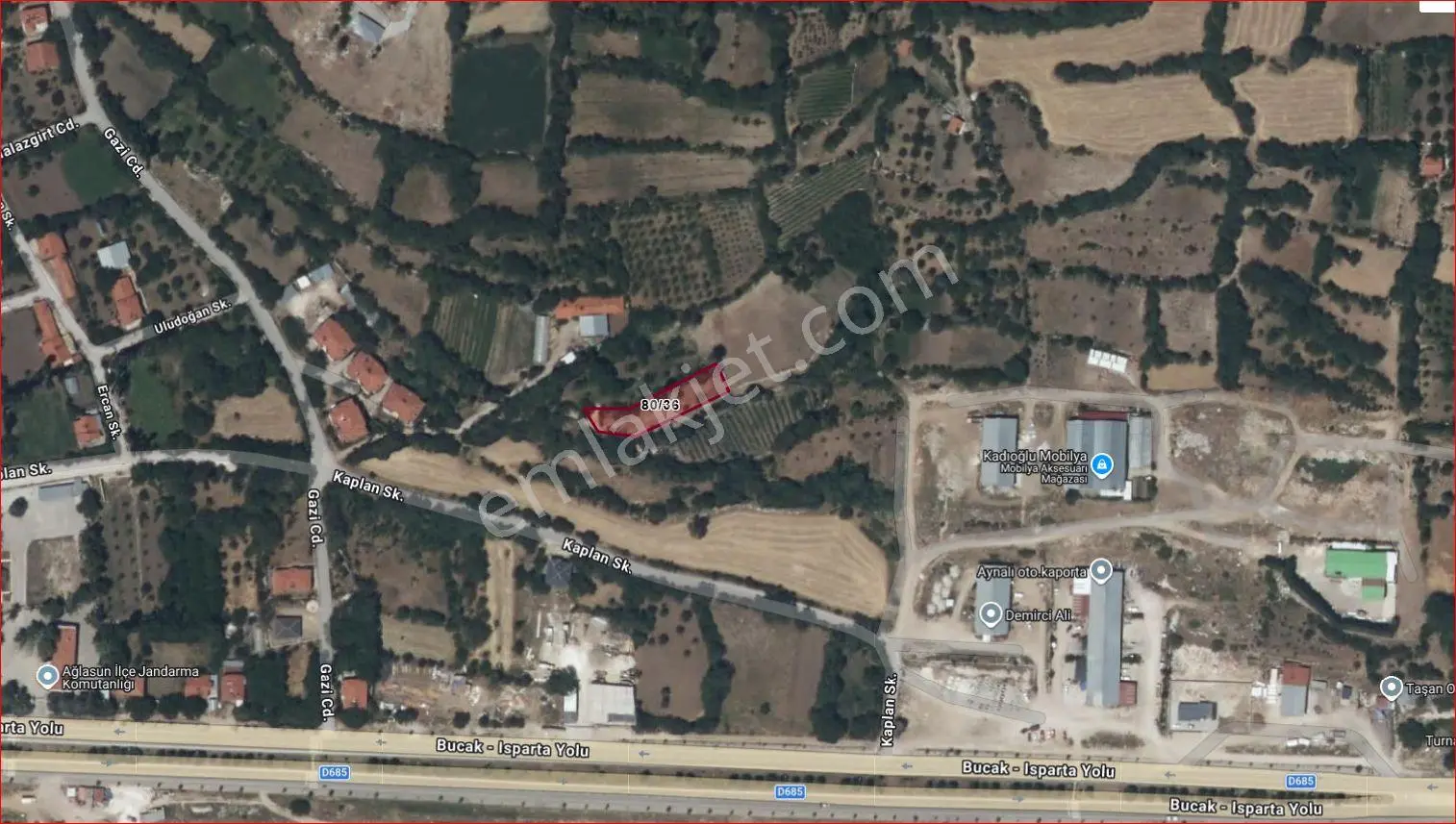 Ağlasun Sakarca Mahallesinde Satılık Fırsat Arazi — fotoğraf 2