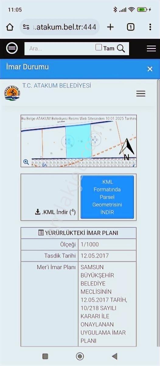 Yunus Çelebi Den Atakum Alanlı Da Konut İmarlı Parsel — fotoğraf 14
