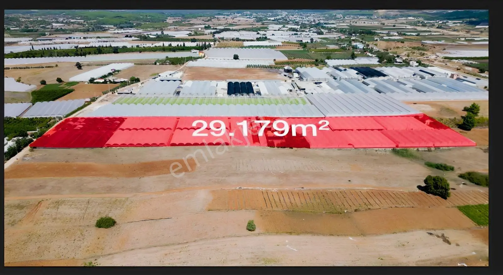 Serikte 29 Dönüm Tam Donanımlı Çiçek Üretim Tesisi