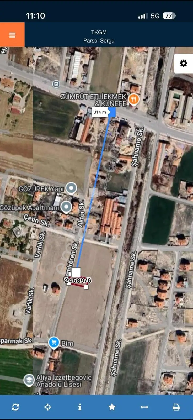 Cengizler'Den Saraçoğlunda Satılık 593 M2 Arsa
