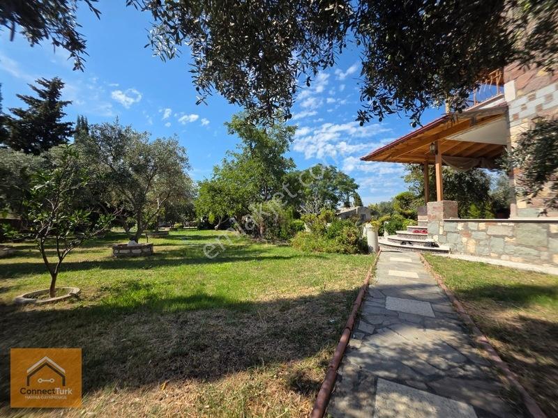 Dikili Bademlide Doğayla İç İçe, Deniz Manzaralı Taş Villa — fotoğraf 9