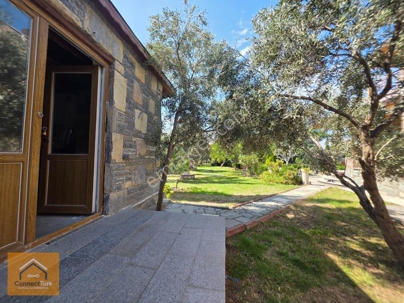 Dikili Bademlide Doğayla İç İçe, Deniz Manzaralı Taş Villa — fotoğraf 12