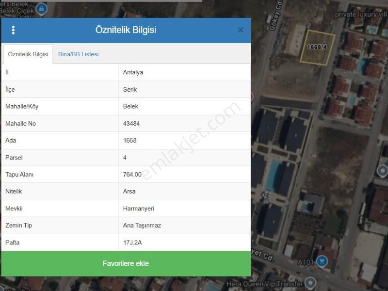 Belek'te Denize Yakın Konut/villa İmarlı 764 M2 Arsa — fotoğraf 7