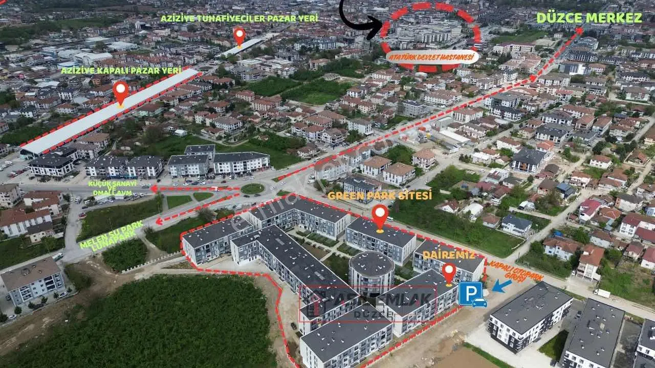 Aziziye Mh Yüksek Giriş Özel Yapım Satılık 3+1 Daire