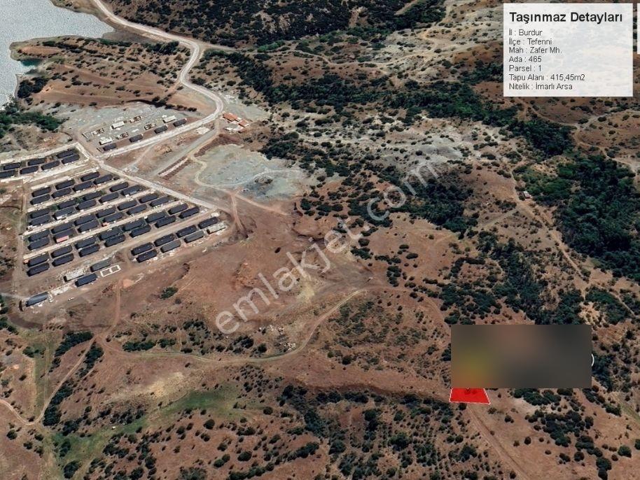 Tefenni Zafer Mah'de (415m2) Göl Ve Doğa Manzaralı İmarlı Arsa — fotoğraf 2