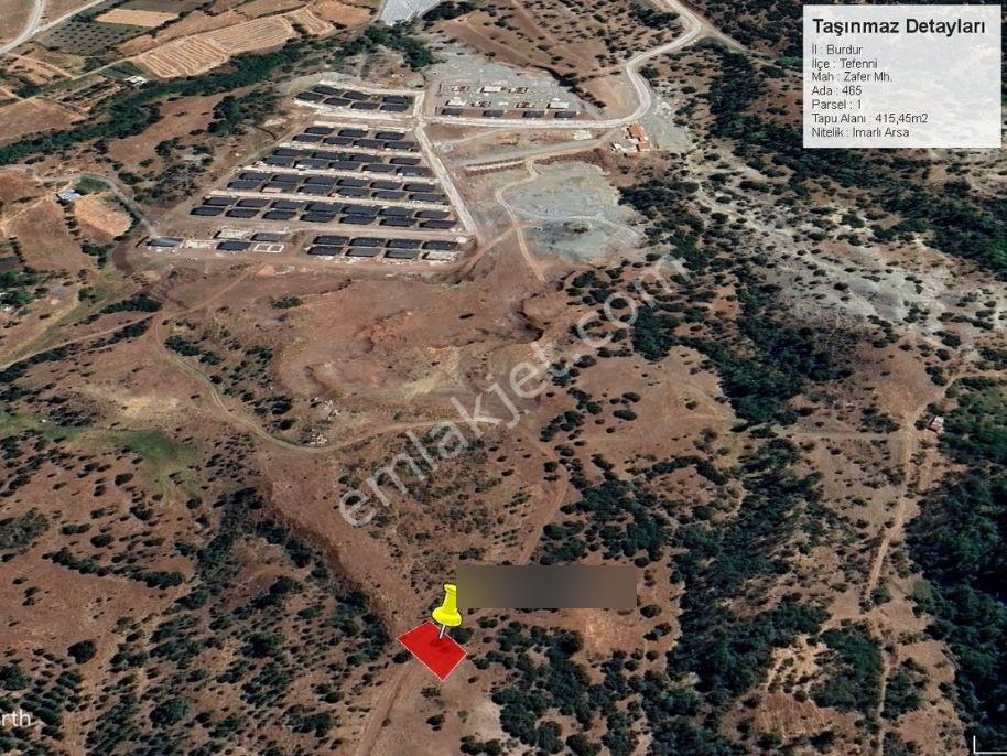 Tefenni Zafer Mah'de (415m2) Göl Ve Doğa Manzaralı İmarlı Arsa — fotoğraf 4