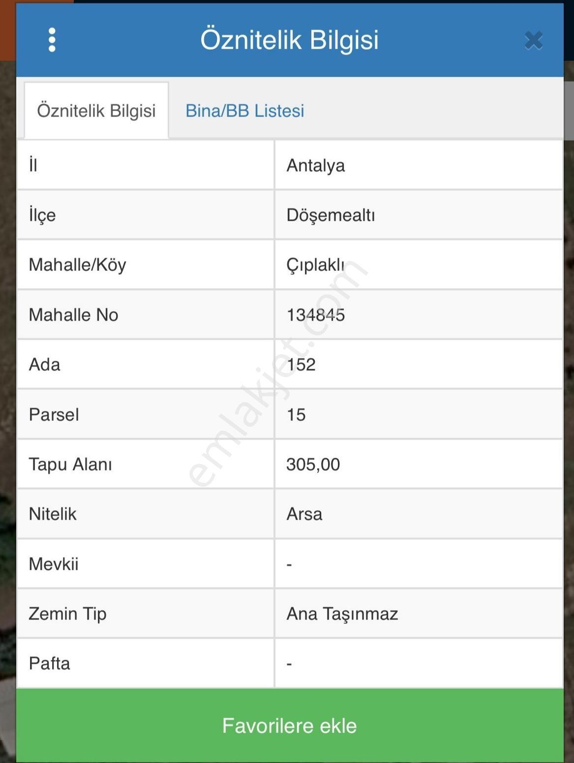 Döşemealtı Çıplaklı'da 305m2 Konut Arsası — fotoğraf 3