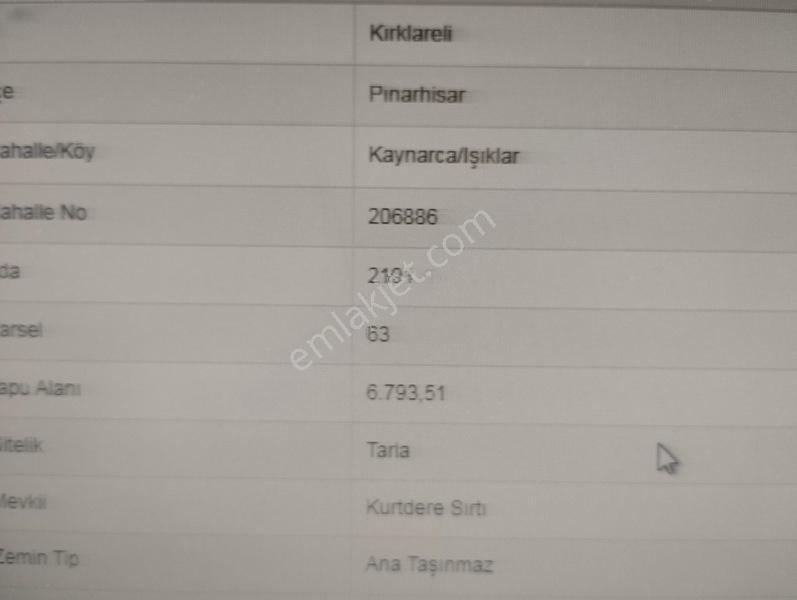 Eşref Emlak,trakya'nın Su Diyarı Kaynarca'da Satılık Tarla — fotoğraf 14