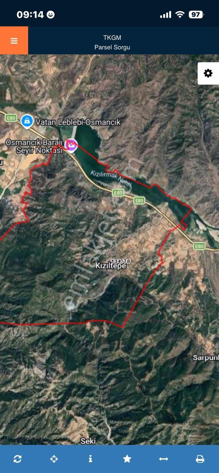 Cengizler 'Den Çorum Osmancık'Ta 339 M2 Satılık Bağ