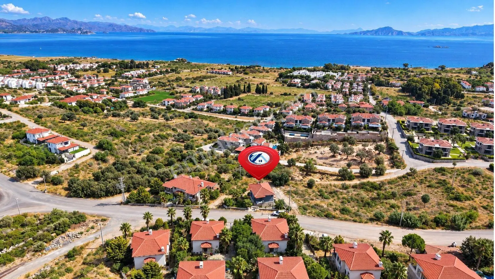 Datça Burgaz'da Full Deniz Manzaralı 380m² Arsa İçinde 3+1 Villa — fotoğraf 2