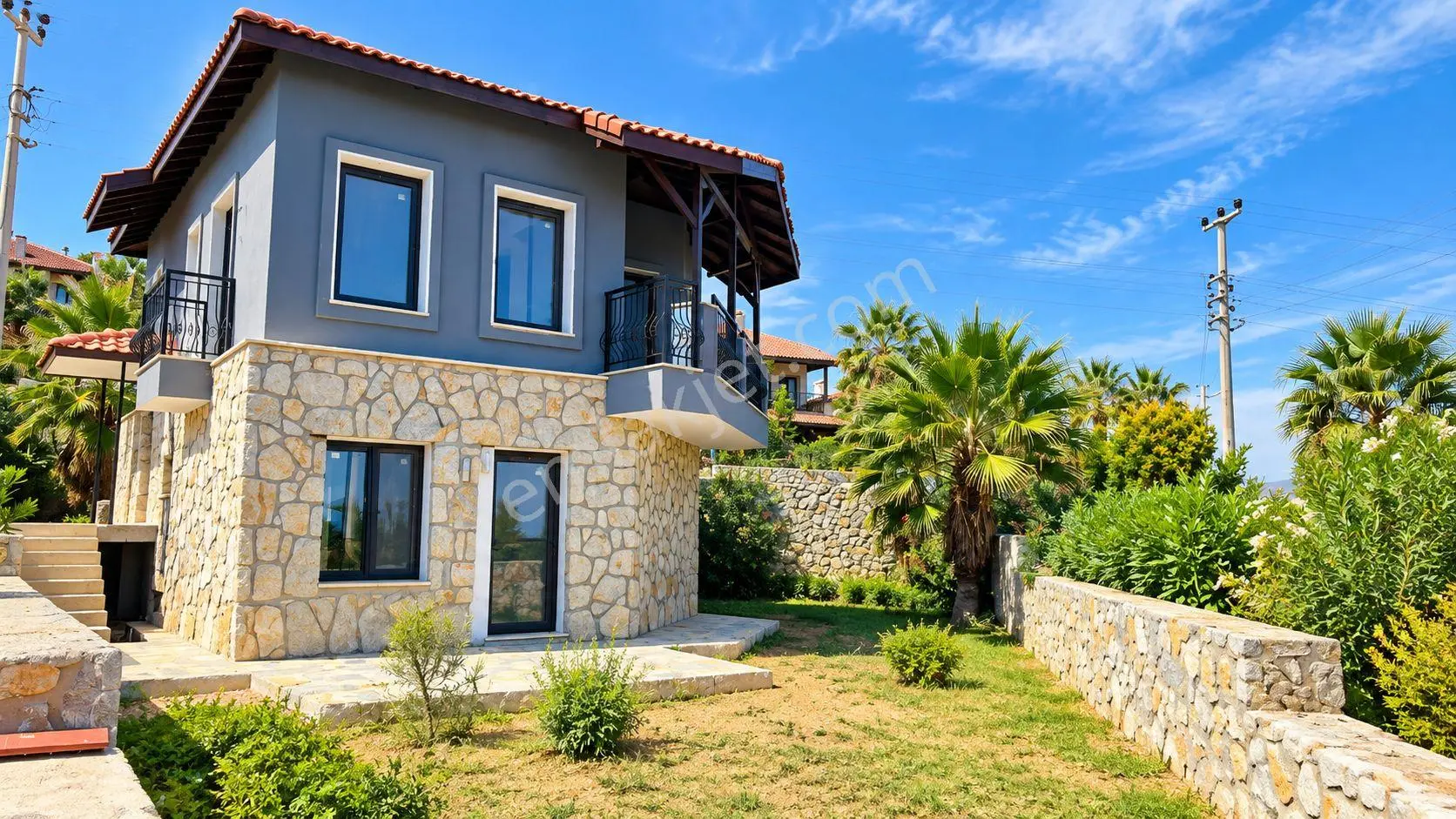 Datça Burgaz'da Full Deniz Manzaralı 380m² Arsa İçinde 3+1 Villa — fotoğraf 5
