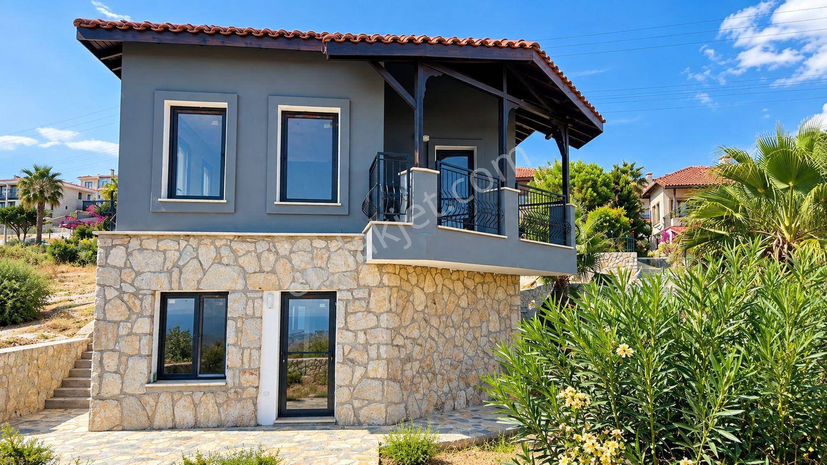 Datça Burgaz'da Full Deniz Manzaralı 380m² Arsa İçinde 3+1 Villa — fotoğraf 10