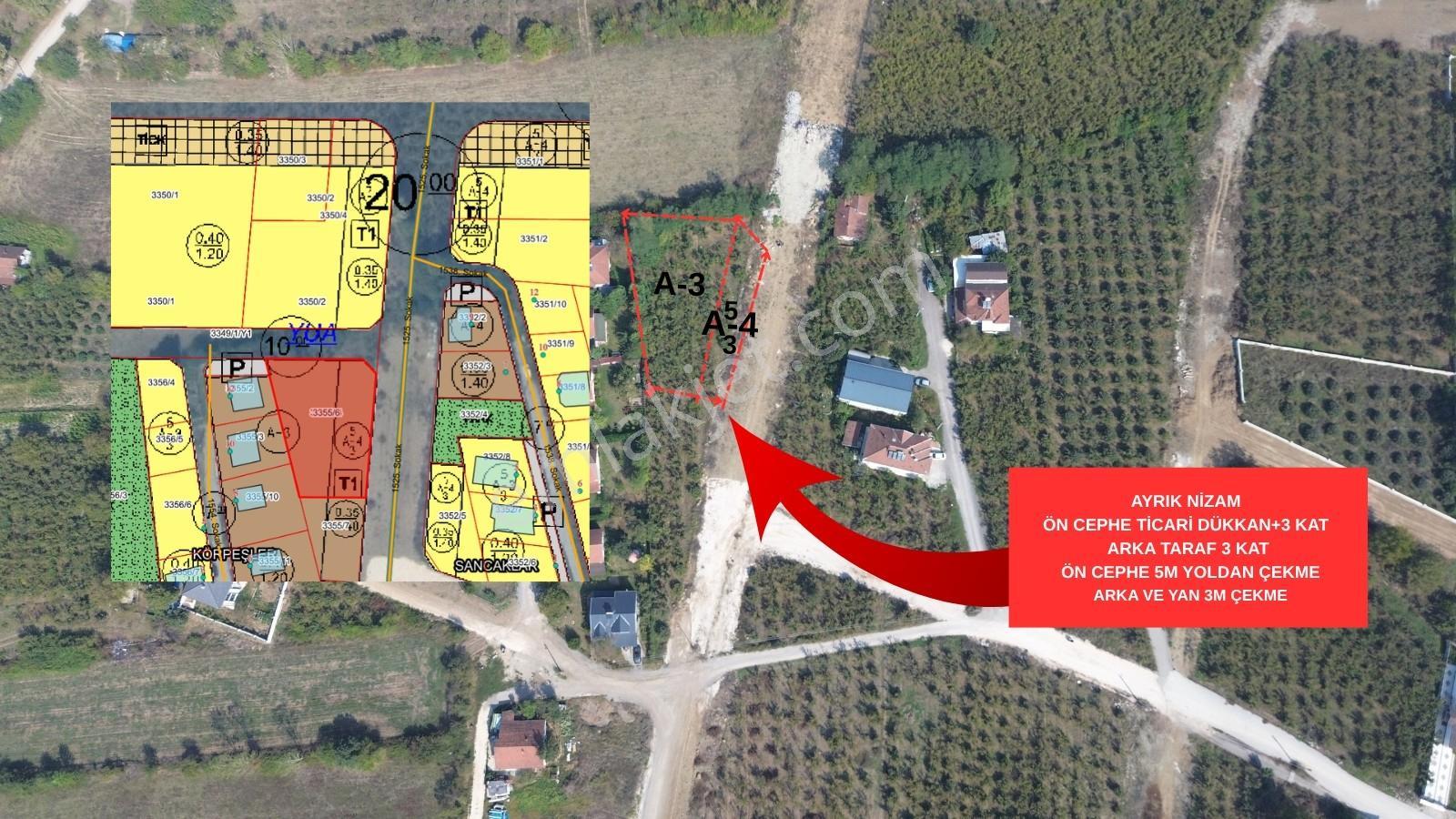 Asil'den Körpeşler Mh.ticari + Konut İmarlı 1333m2 Satılık Arsa — fotoğraf 8