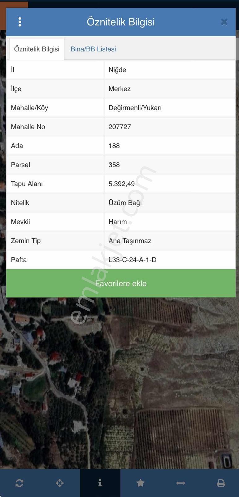 Niğde Değirmenlide 5.392 M² Yatırımlık Elma Bahçesi — fotoğraf 2