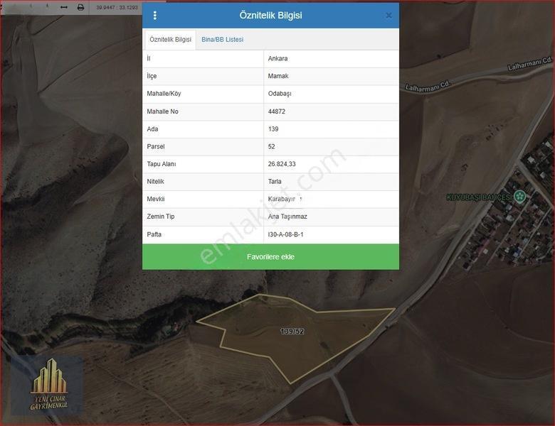 Yeni Çınar'dan Odabaşın'da 3.350 Metre Satılık Hisse...!!! — fotoğraf 13