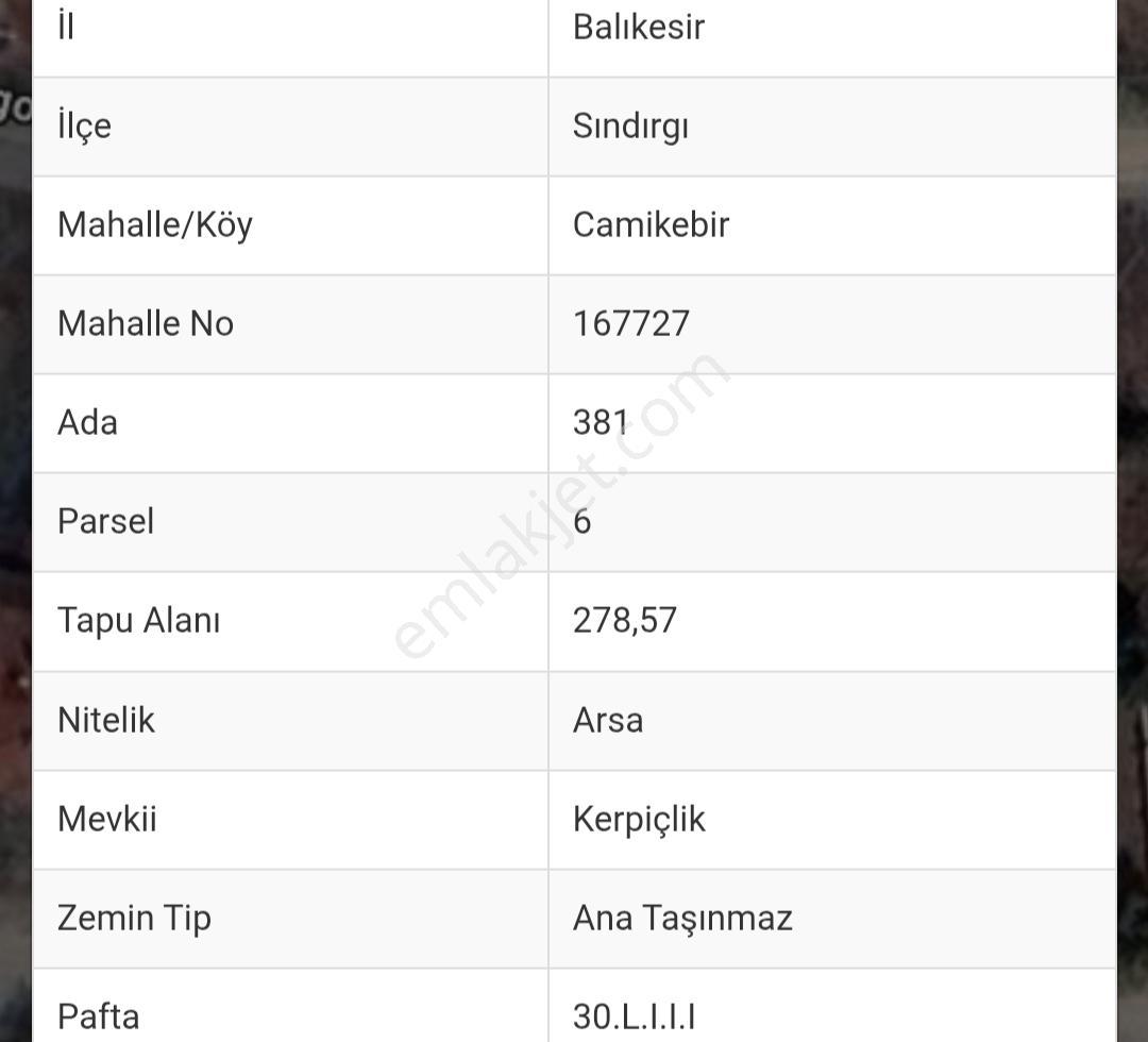 Rw Detay'dan Sındırgı Camikebir'de Satılık Arsa — fotoğraf 4