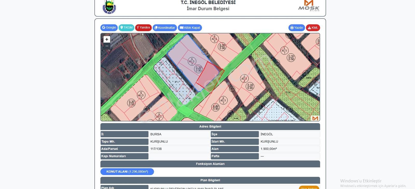 İnegöl Kurşunluda İmarlı Bölgede Satılık 500 M²arsa — fotoğraf 11