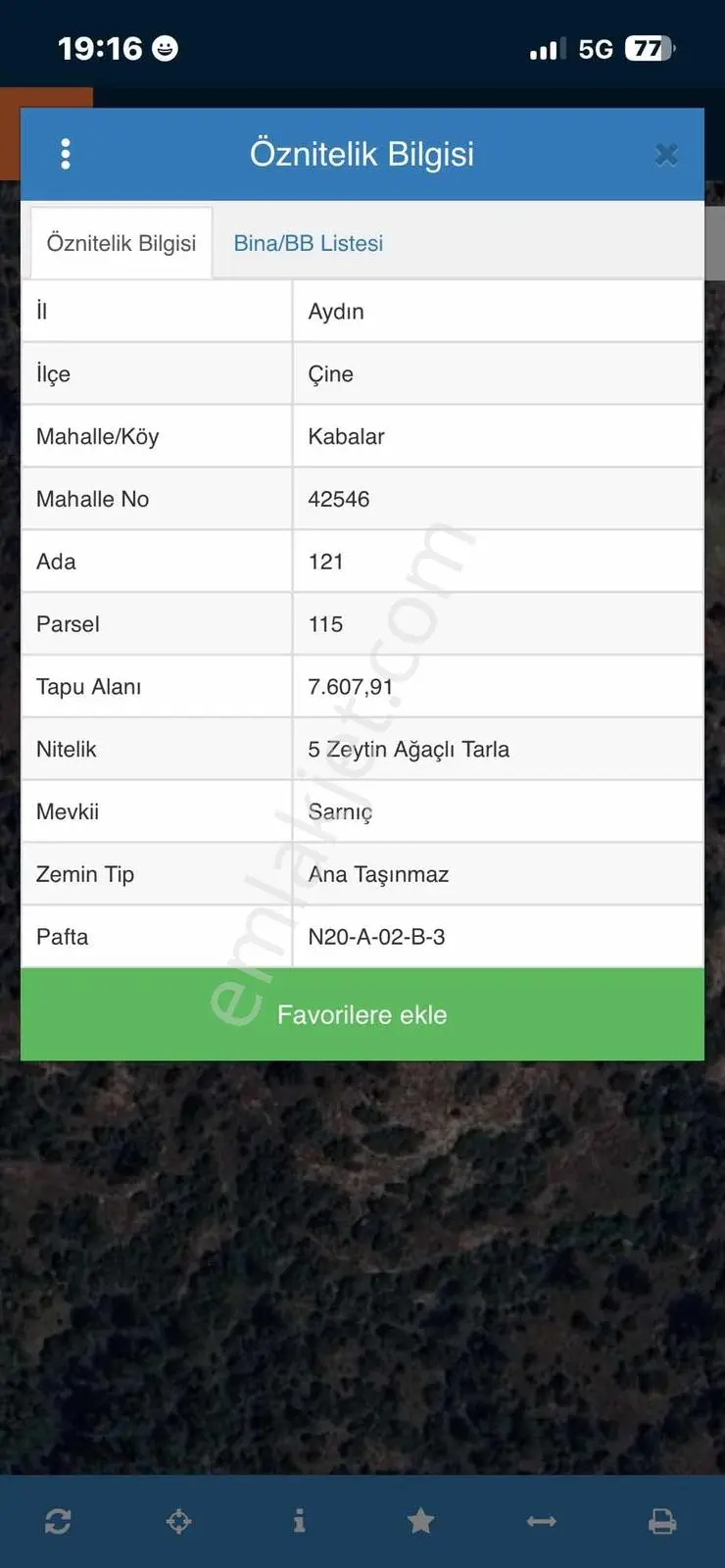 Cengizler 'den Aydın Çine 'de 7.608 M2 Satılık Zeytinlik — fotoğraf 2