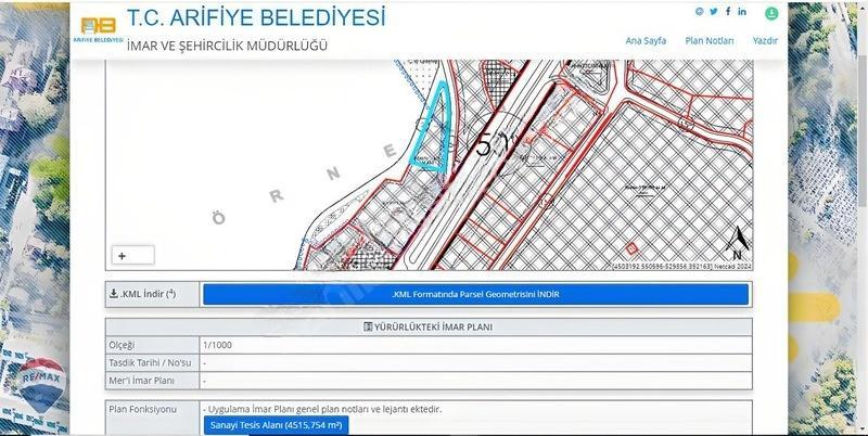 Re/Max Mavi | Arifiye E5 (D100) Cepheli | Tırsan Karşısı 4.516M² — fotoğraf 16