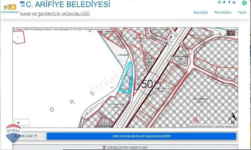 Re/Max Mavi | Arifiye E5 (D100) Cepheli | Tırsan Karşısı 4.516M² — fotoğraf 19