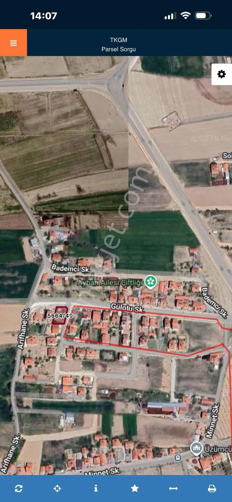 Cengizler'den Üzümcü'de Satılık 567 M2 3 Kata İmarlı Köşe Parsel — fotoğraf 3