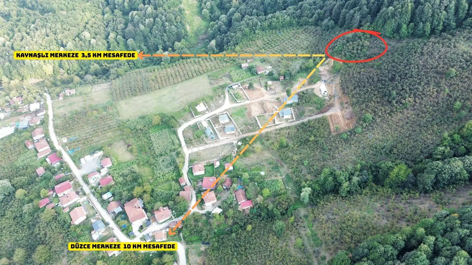 Fırsat ! Kaynaşlı Fındıklı Köyü İmarlı 396M2 Satılık Arsa