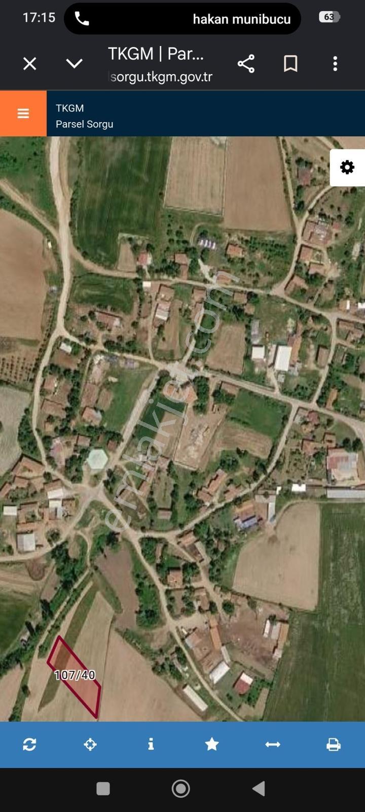 Edirne Çallı Dere Köyünde 1500 M2 Köy İçinde Tek Tapulu Kaçırma