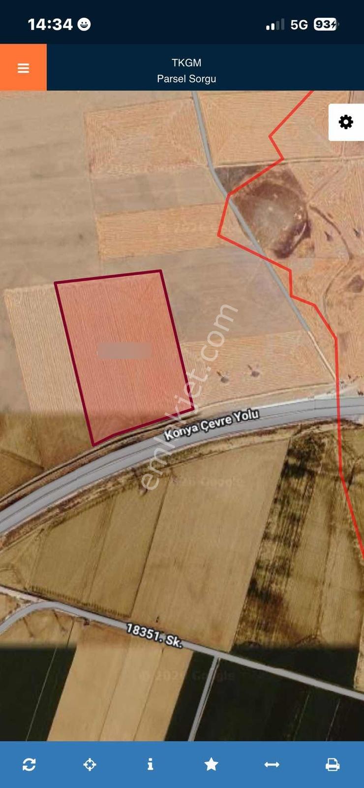 Selçuklu Çaltı'da 65.446 M2 Tarla'nın 1/2 32.723 M2 Satılıktır — fotoğraf 2