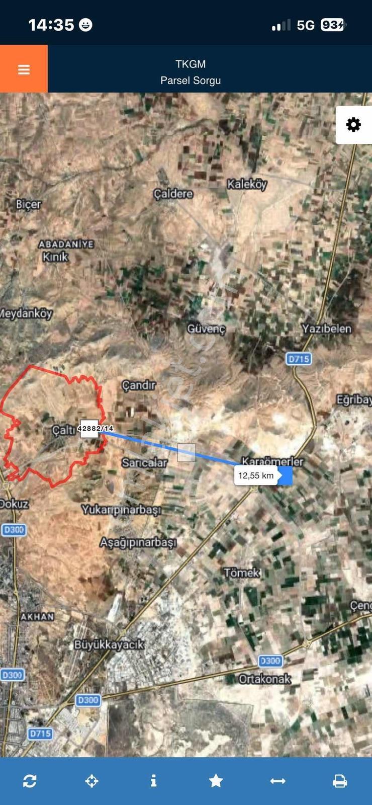 Selçuklu Çaltı'da 65.446 M2 Tarla'nın 1/2 32.723 M2 Satılıktır — fotoğraf 5