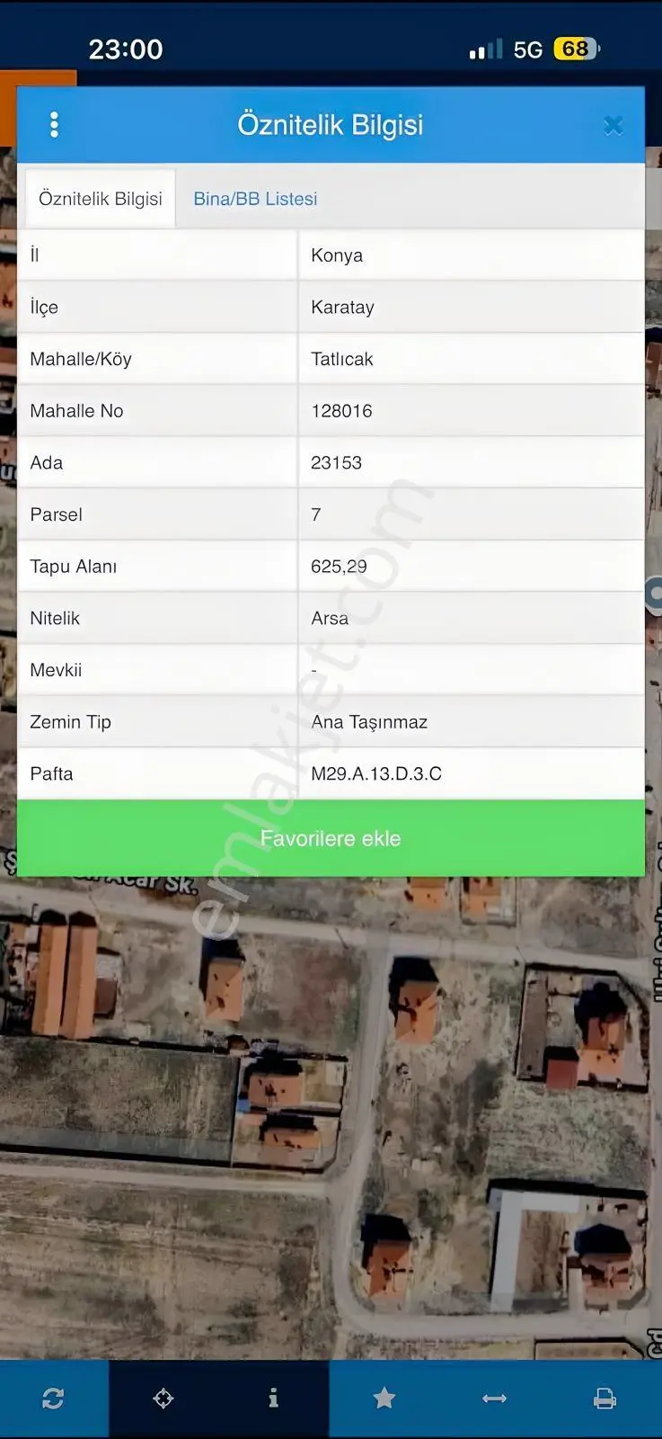 Başak Mahallesin'de Satılık 625 M2 Köşe Parsel Arsa — fotoğraf 3