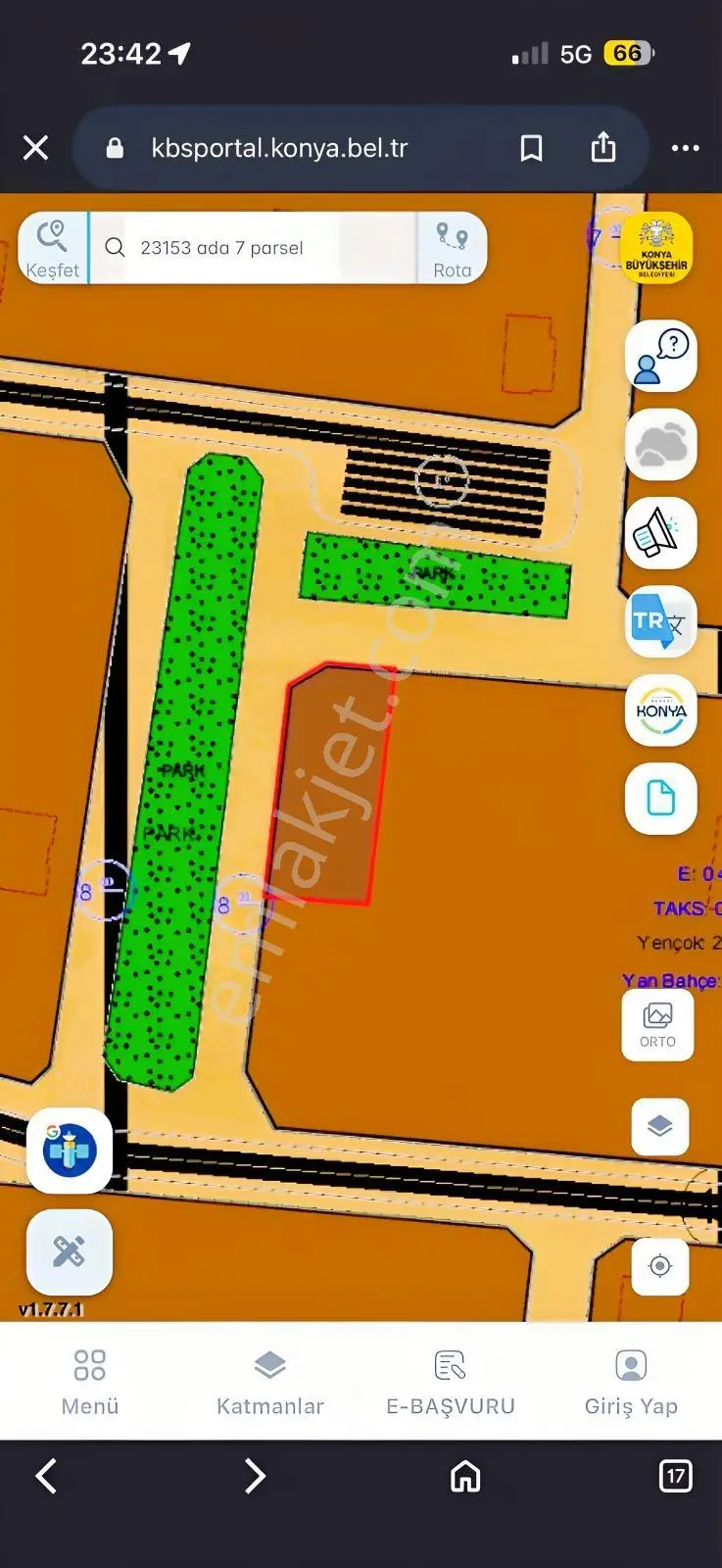Başak Mahallesin'de Satılık 625 M2 Köşe Parsel Arsa — fotoğraf 4