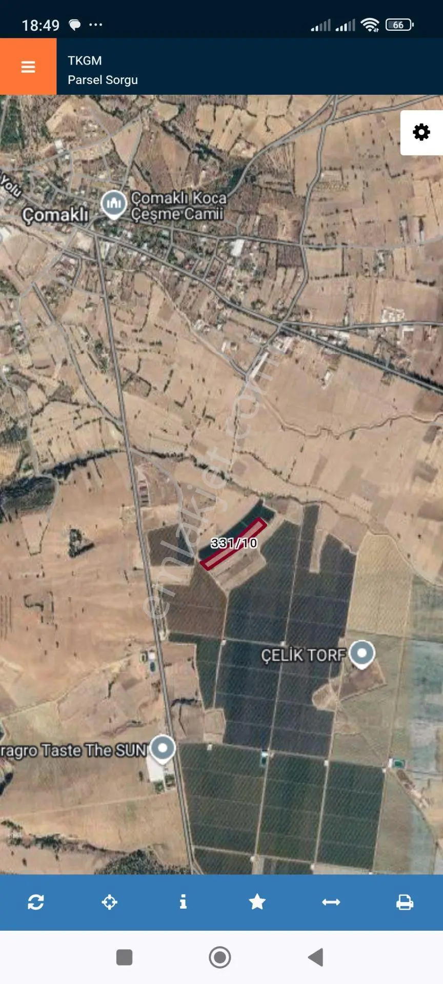 Antalya Korkuteli Çomaklı Da Satılık 6.846m2 Tarla Resmi Yolu Var Etrafın Bahçeler Var — fotoğraf 3