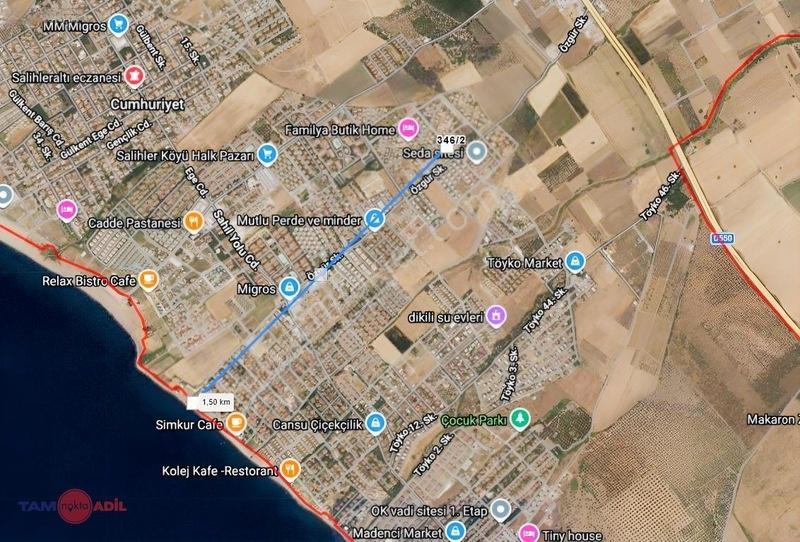 Dikili Salihlerde 674 M² Ticari+konut Özel Konumlu İmarlı Arsa — fotoğraf 4