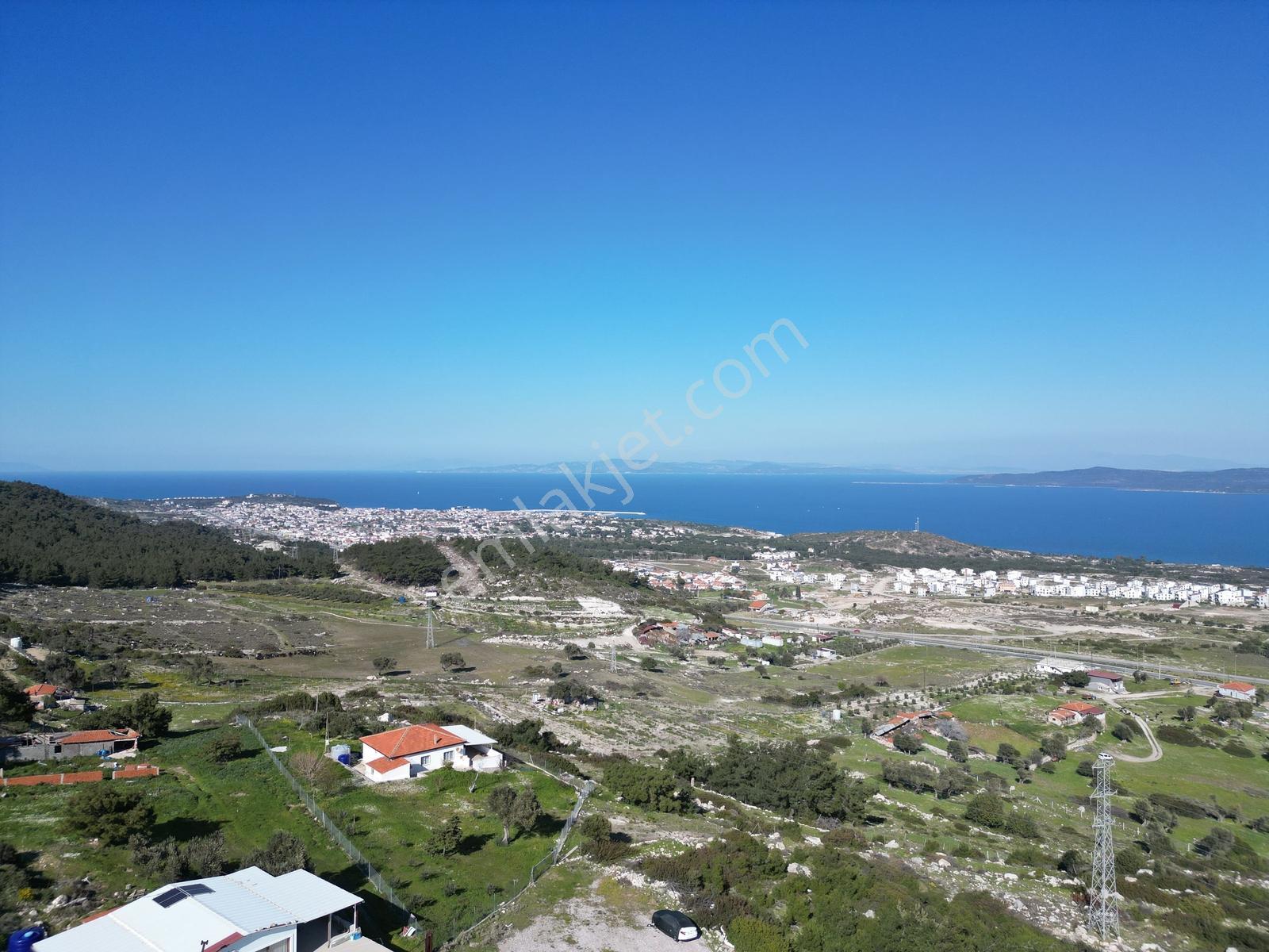 İzmir Karaburun'da Panoramik Deniz Manzaralı Ev Ve Arsası — fotoğraf 9