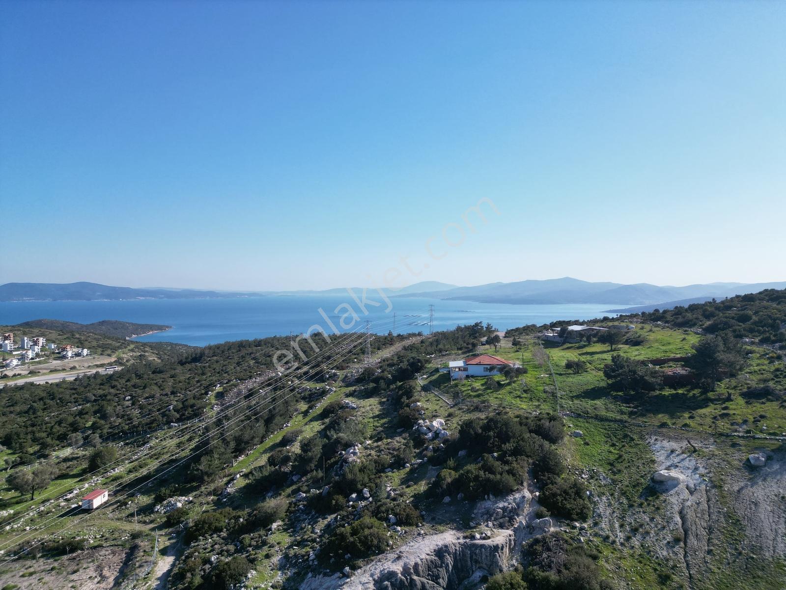 İzmir Karaburun'da Panoramik Deniz Manzaralı Ev Ve Arsası — fotoğraf 11