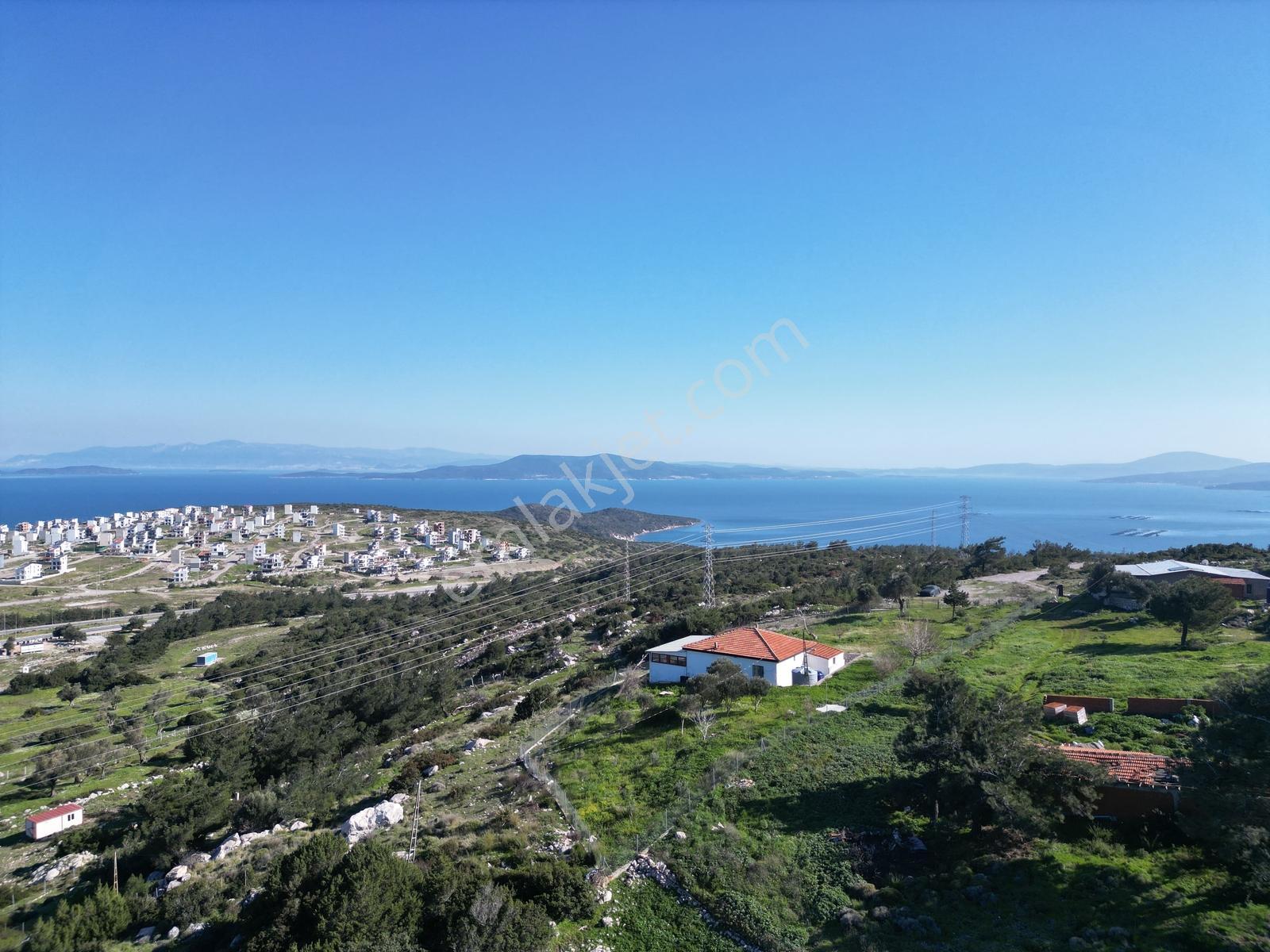 İzmir Karaburun'da Panoramik Deniz Manzaralı Ev Ve Arsası — fotoğraf 13