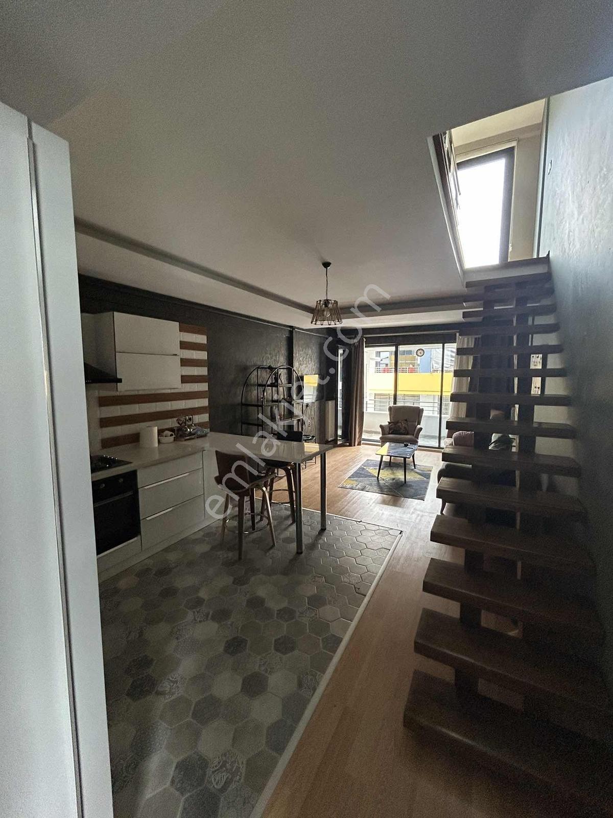 Elmakent'te Loft+çift Balkonlu Eşyalı Deniz M. Satılık 1+1 — fotoğraf 20