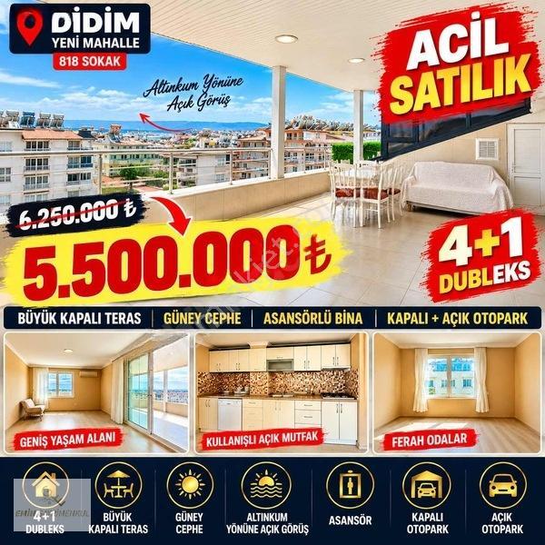Didimin Asansörlü En Ucuz Dubleksı Acıl Satışta